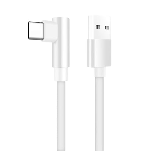 Cavo USB-C Ricarica Rapida 120W per Xiaomi, Compatibile con Xiaomi/Redmi 13 12 11 Pro, 120W 6A, Design Angolare 90 Gradi, Lunghezza 1.8M, Supporto Ricarica Veloce (Bianco)