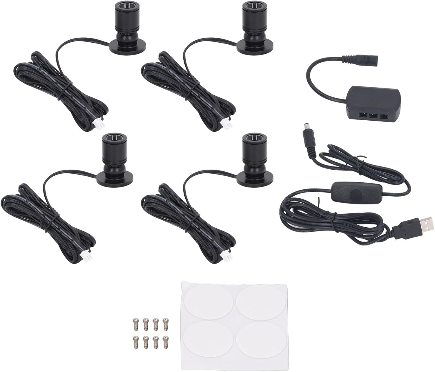 Zerodis Faretti LED Mini Dimmerabili USB 5V, 4 Pezzi - immagine 1