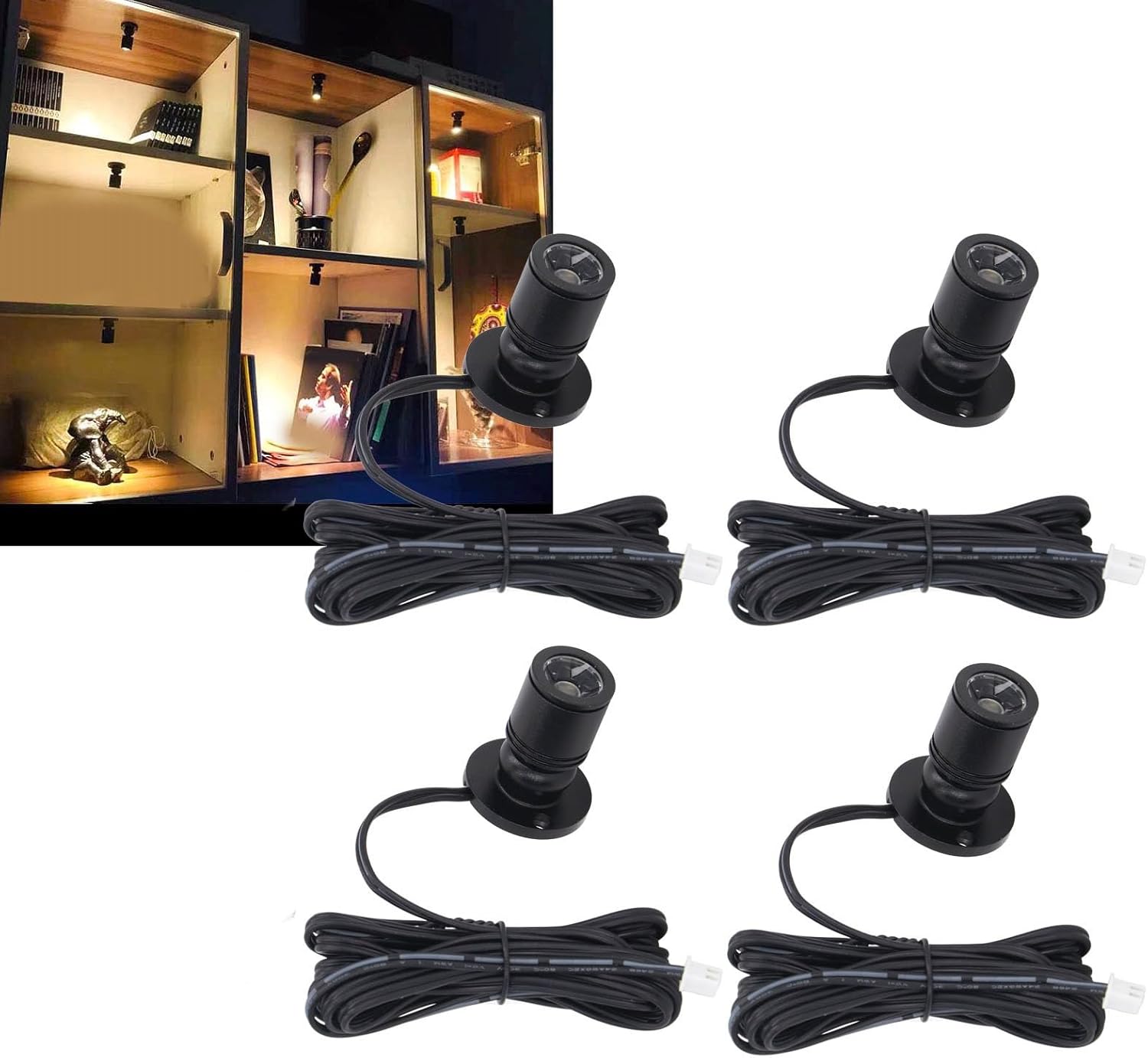 Zerodis Faretti LED Mini Dimmerabili USB 5V, 4 Pezzi - immagine 4