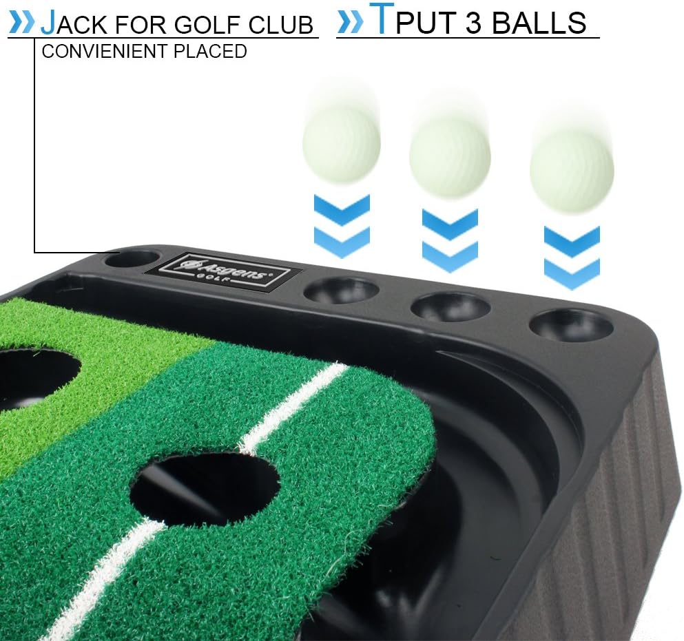 Asgens Golf Putting Trainer con 3 Palline - immagine 2