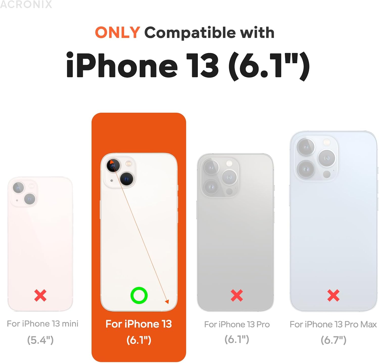 Acronix Cover Silicone per iPhone 13 (6.1") - Vino Rosso - immagine 2