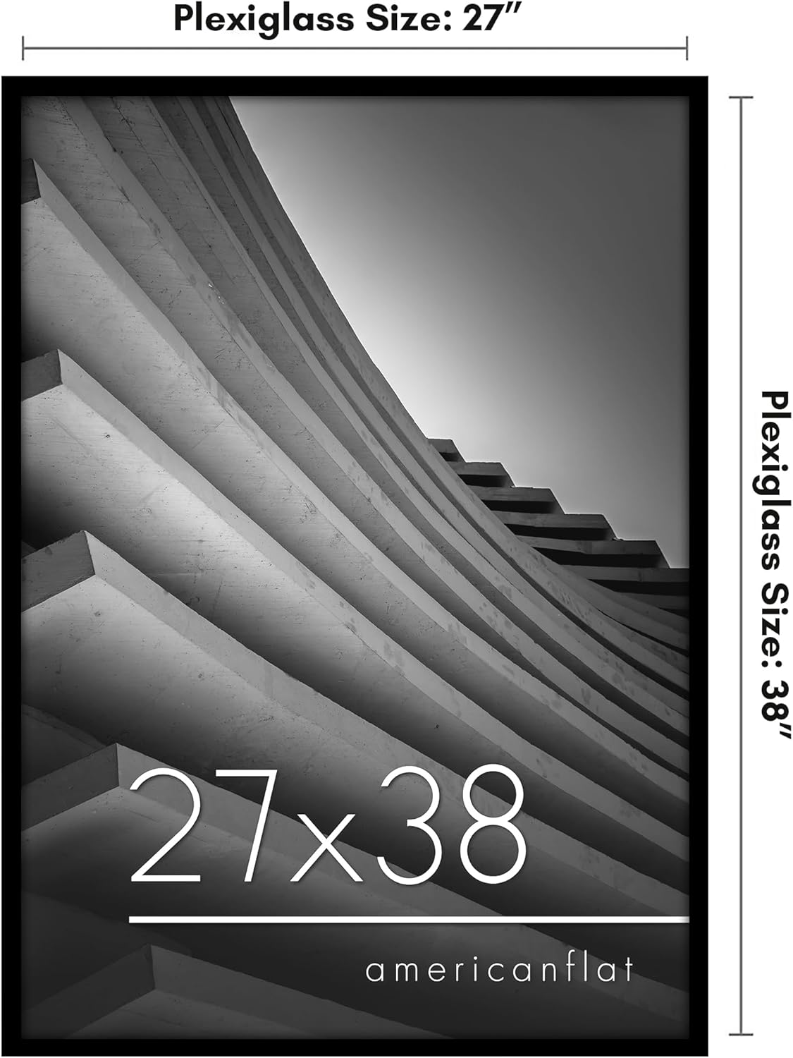 Americanflat Cornice per Poster 68x96cm con Plexiglass - immagine 2