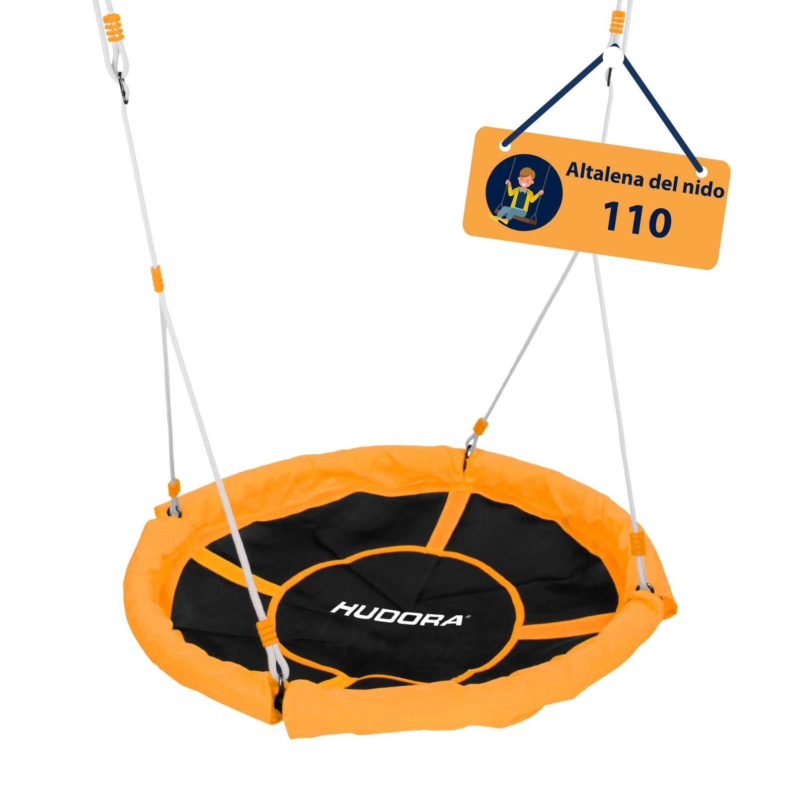 Hudora Altalena a Nido 110cm Verde/Arancione