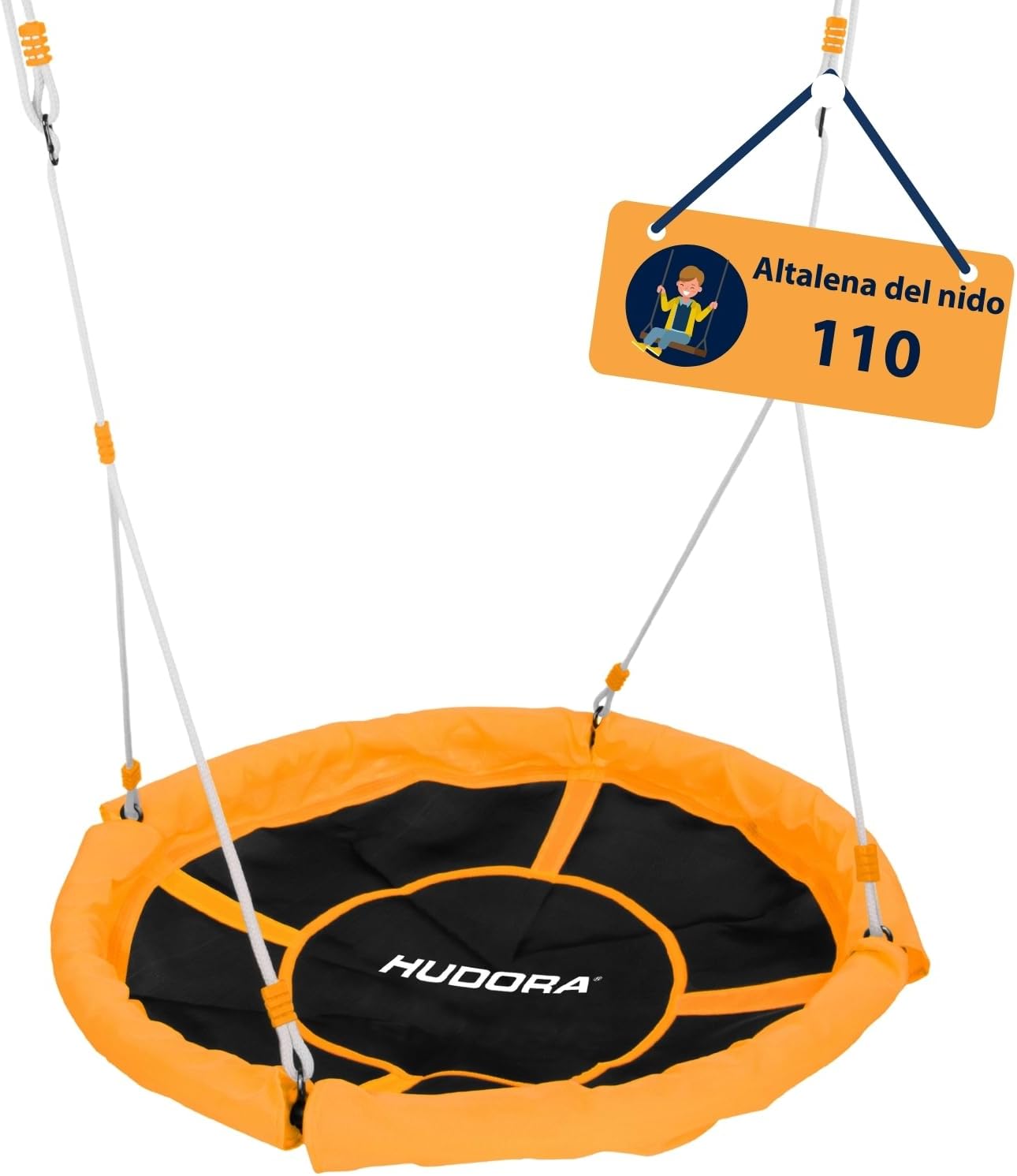 Hudora Altalena a Nido 110cm Verde/Arancione - immagine 1