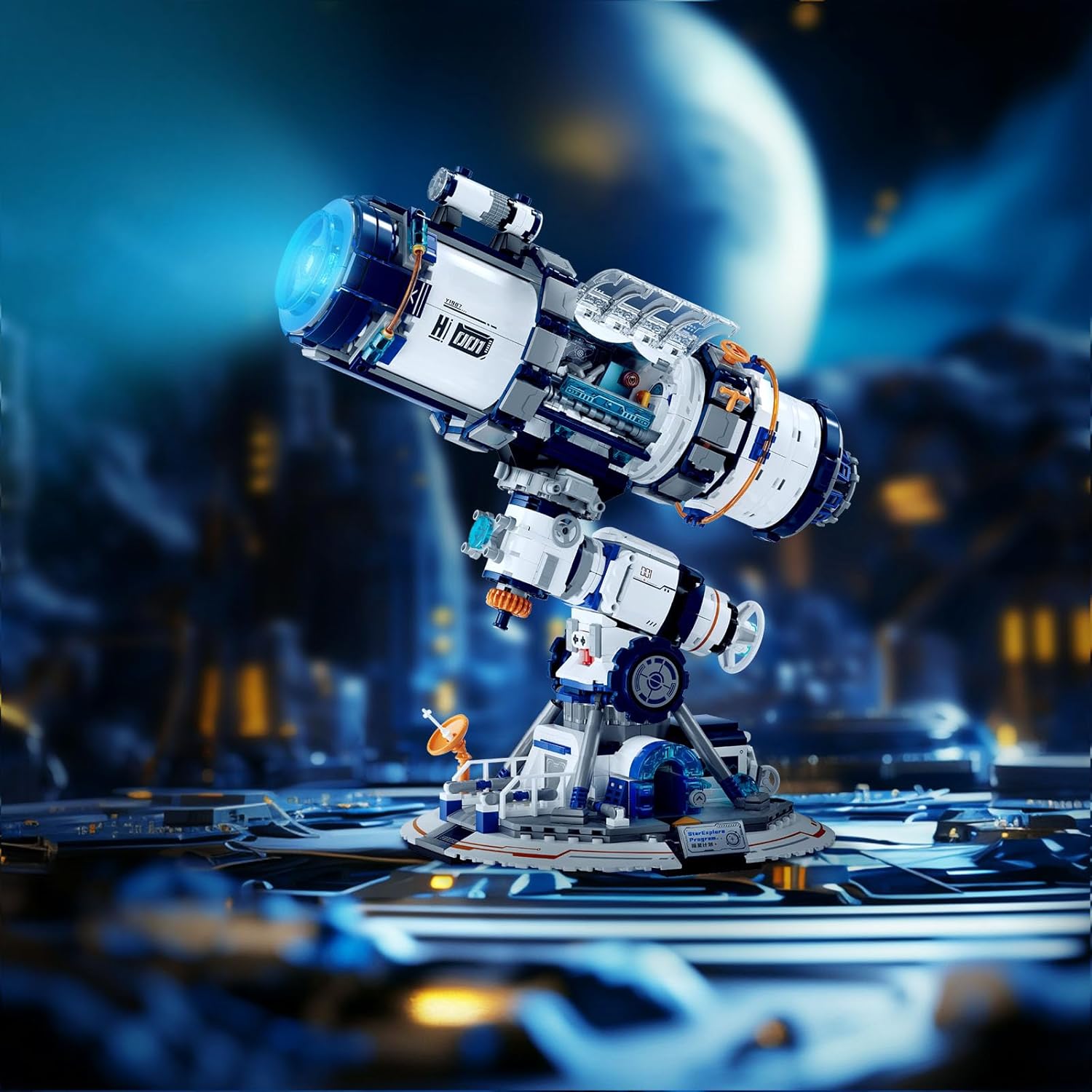 Jmbricklayer Kit Mattoncini Telescopio Spaziale con Luci - immagine 2