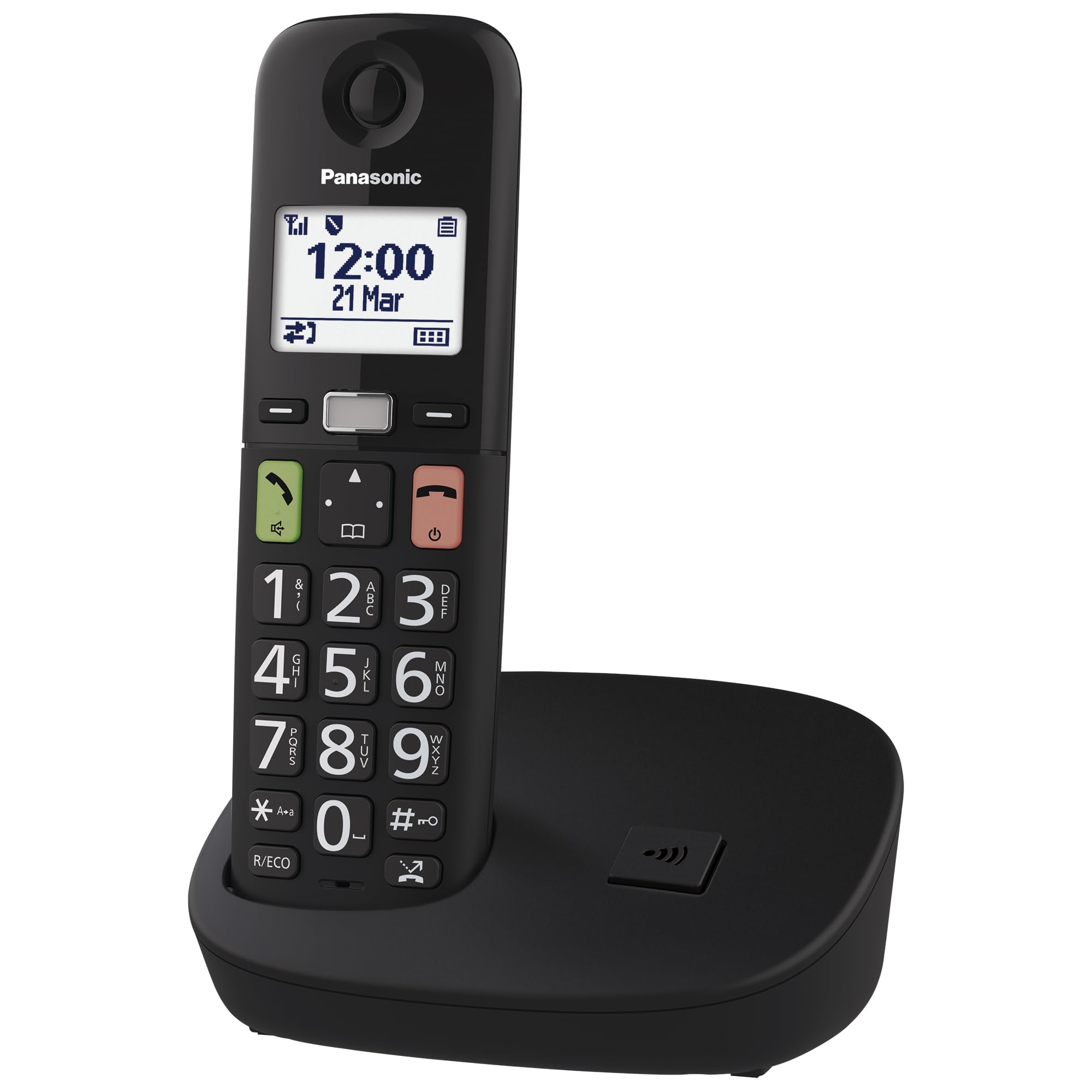 Panasonic KX-TGU110EXB - Telefono Digitale Senza Fili - Nero
