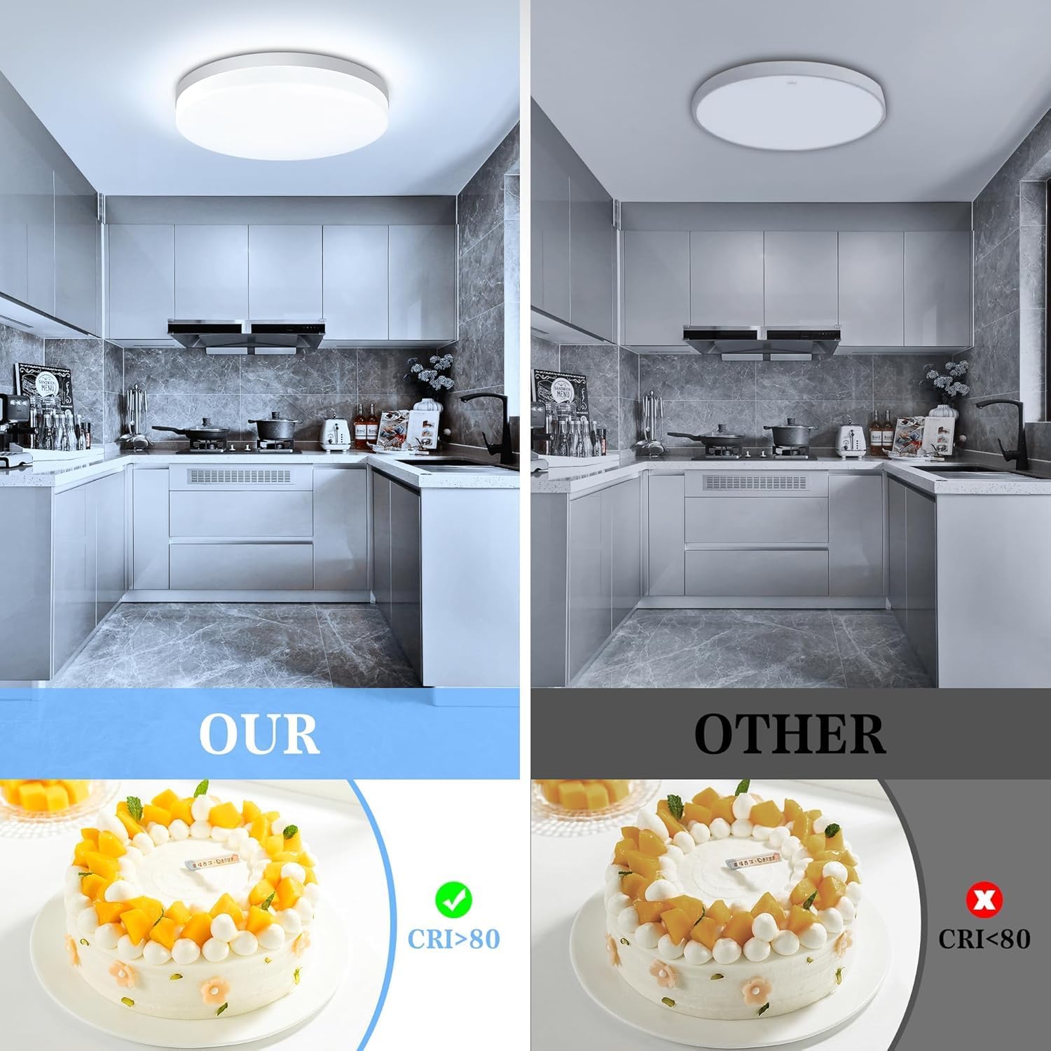 Easy Eagle Plafoniera LED Soffitto 48W 6500K (Pack of 2) - immagine 5