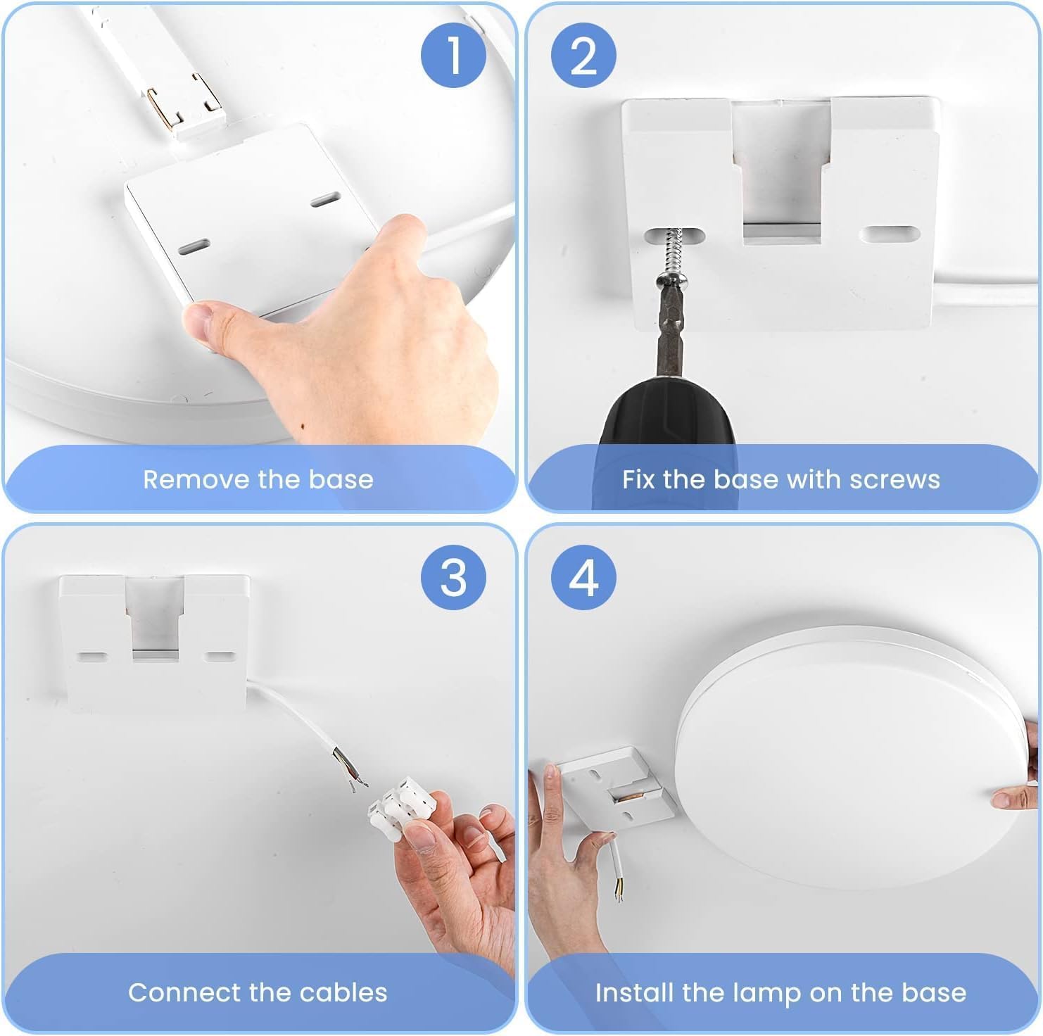 Easy Eagle Plafoniera LED Soffitto 48W 6500K (Pack of 2) - immagine 8