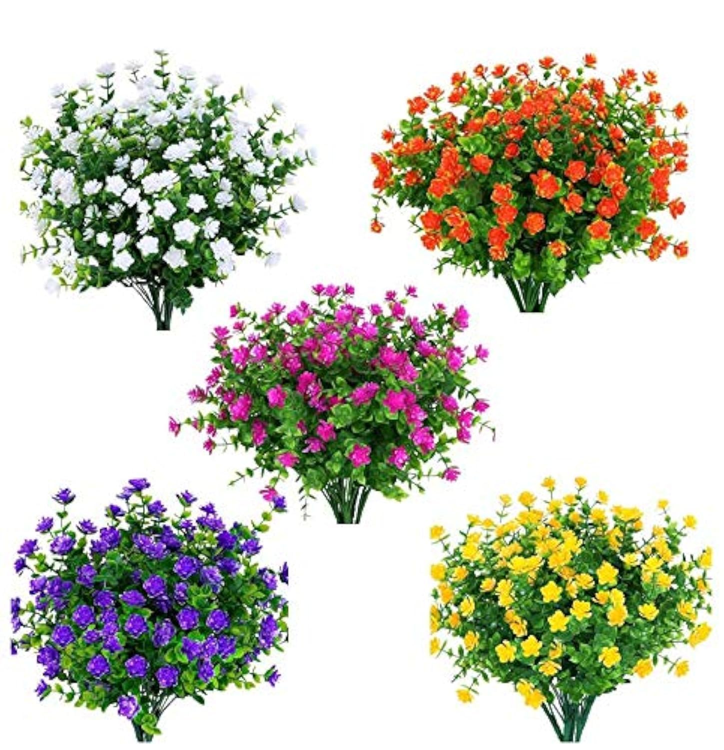 Amajoy - 15 Mazzi Fiori Artificiali UV Resistenti