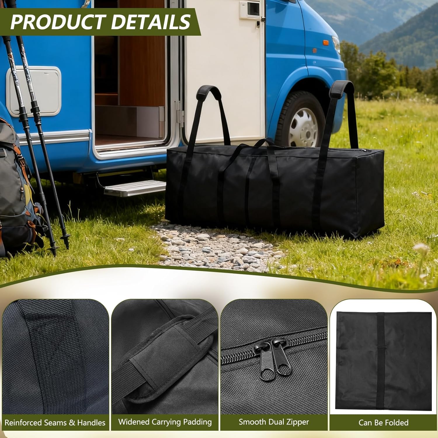 PEESHON Borsa da Tenda 210 cm - immagine 4