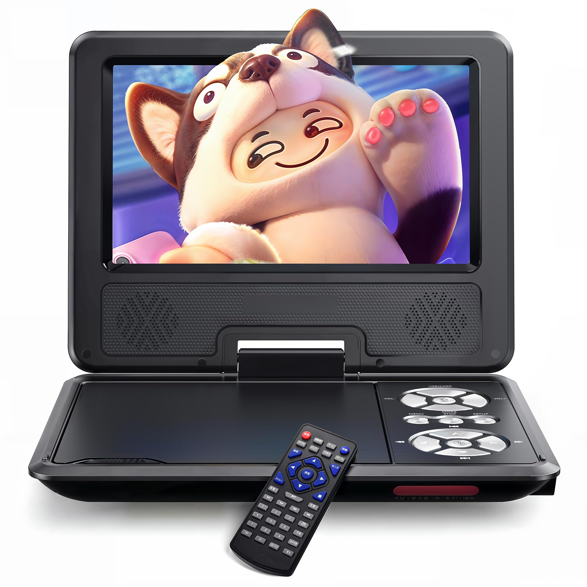 WOLFANG Lettore DVD Portatile 9,5" per Bambini