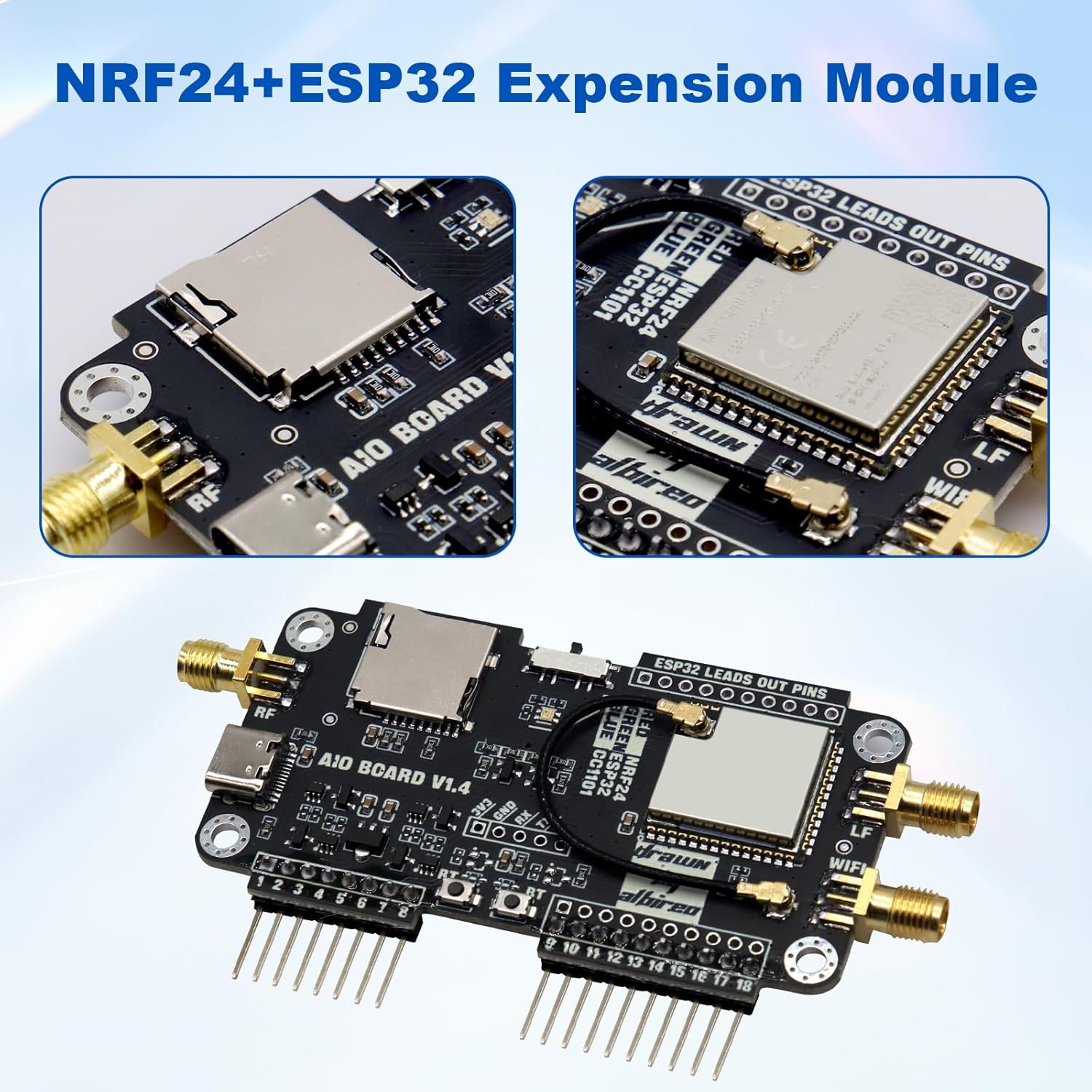 CC1101 + NRF24 + ESP32 Scheda di Espansione Flipper Zero - immagine 3