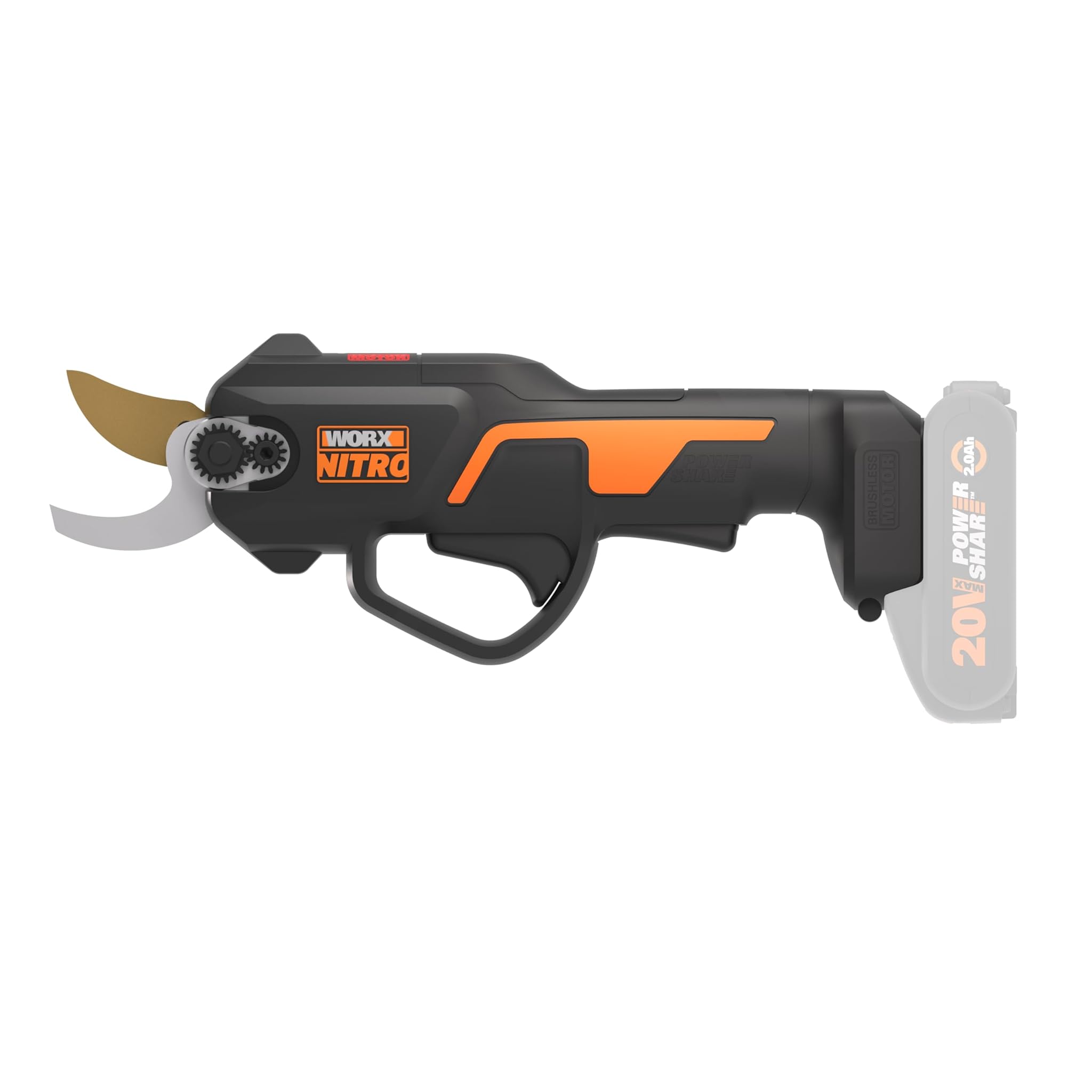 Worx WG330E.9 Cesoie Potatura Senza Spazzola 20V - 25mm