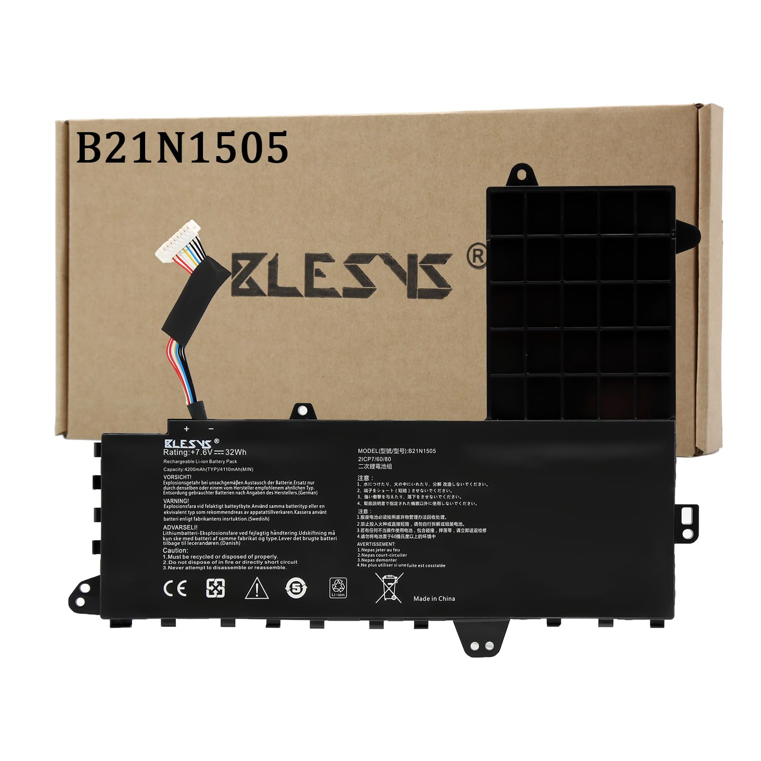 Blesys B21N1505 Batteria per Asus E402MA Series