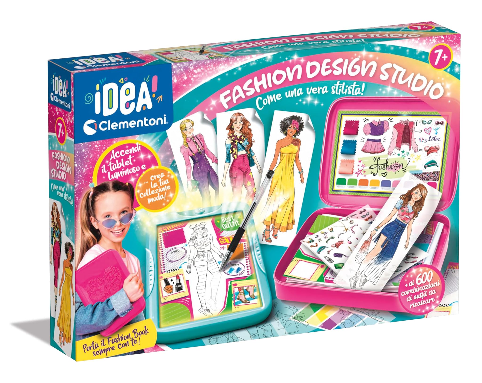 Clementoni Idea - Fashion Designer Lavagna Luminosa 7+ Anni