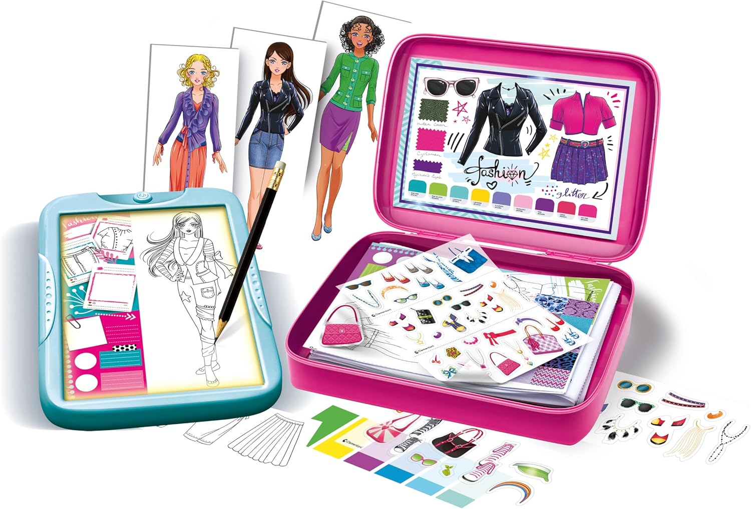 Clementoni Idea - Fashion Designer Lavagna Luminosa 7+ Anni - immagine 2