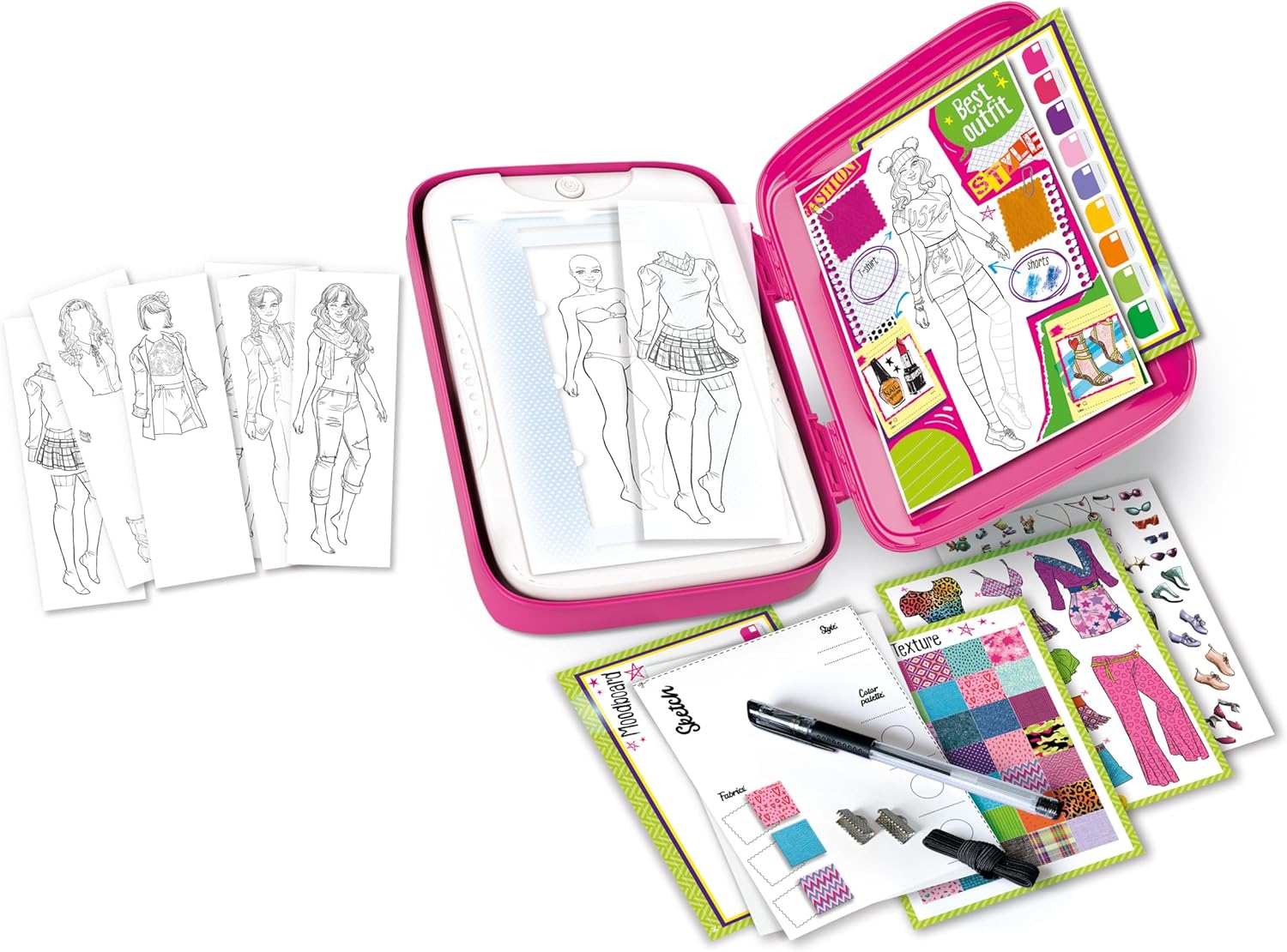 Clementoni Idea - Fashion Designer Lavagna Luminosa 7+ Anni - immagine 5