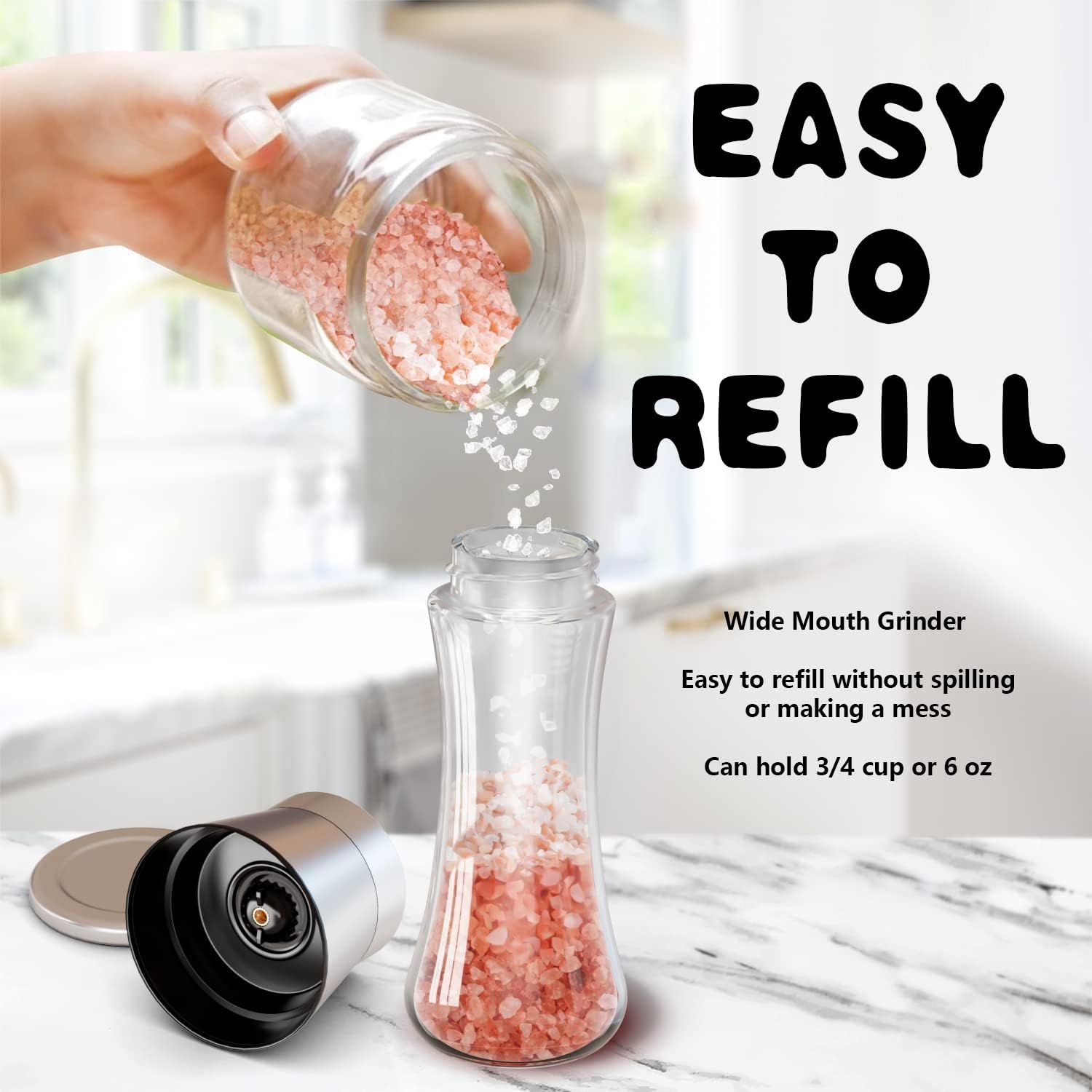 Macina Sale Pepe Manuale con Smerigliatrice Ceramica - immagine 6