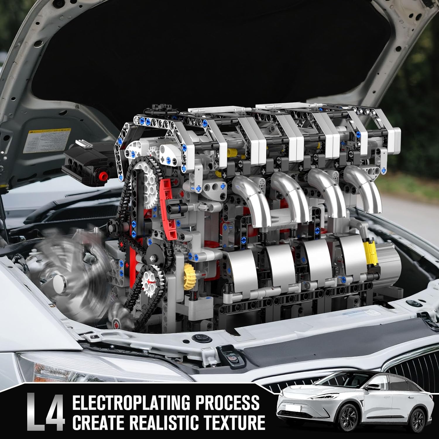 Mould King Set di costruzioni motore 10087S - immagine 2