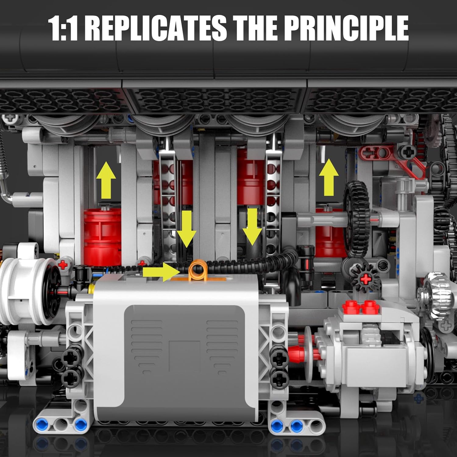 Mould King Set di costruzioni motore 10087S - immagine 3