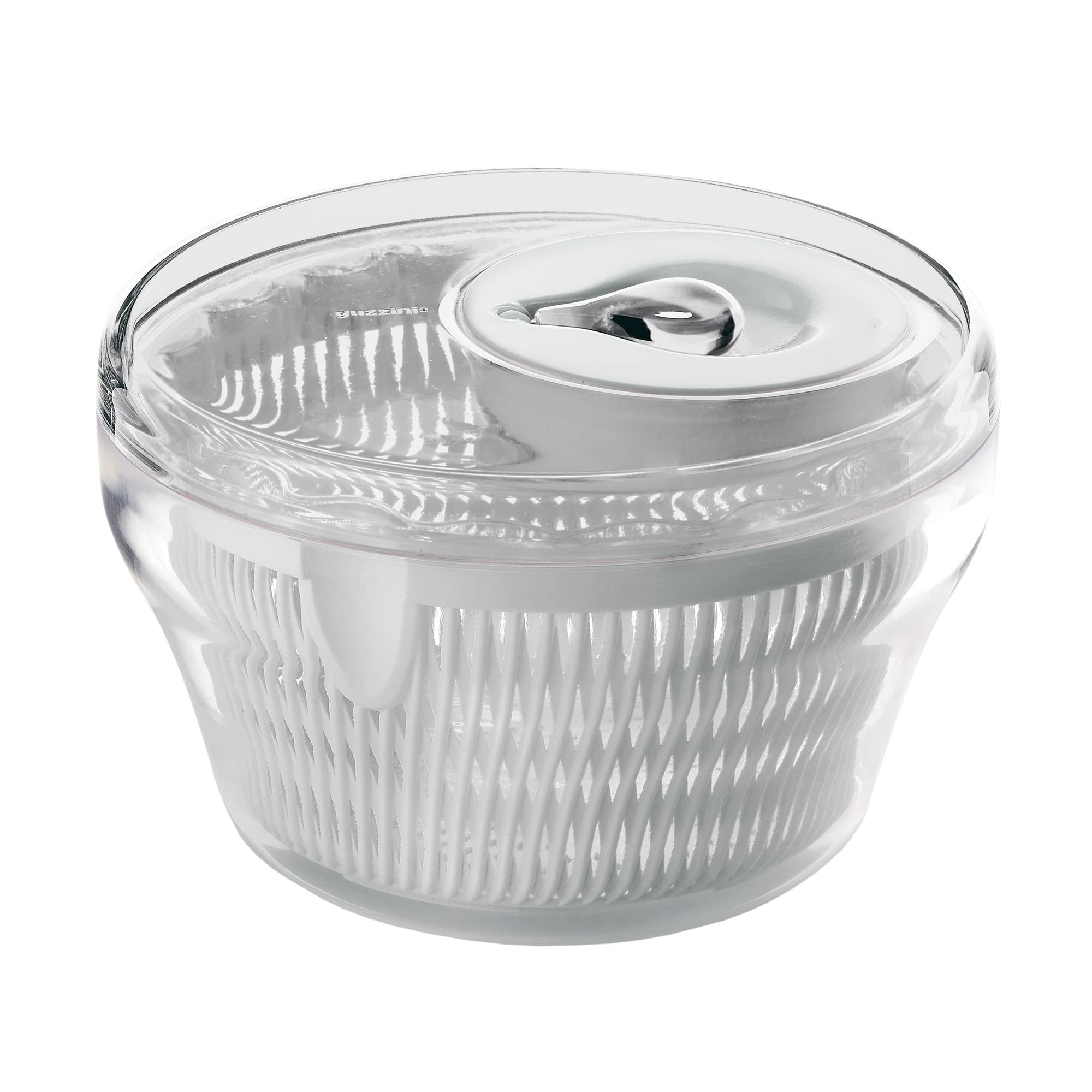 Guzzini Centrifuga Insalata Kitchen Active Design, Trasparente, Ø28 x h18 cm