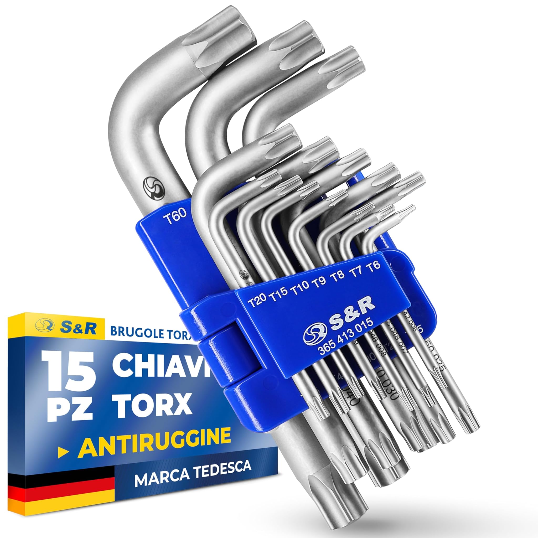 S&r Chiavi TORX a Brugola Set 15 pz. TX6-TX60