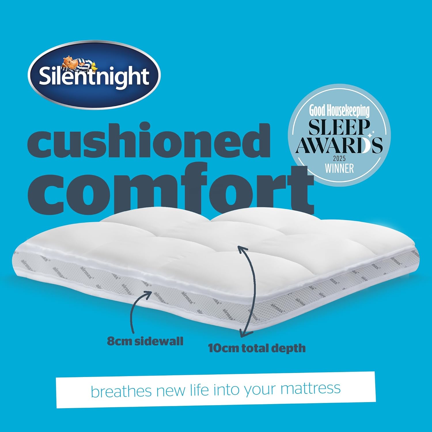 Silentnight Airflow 1000 - Coprimaterasso Matrimoniale Extra Spesso - immagine 4