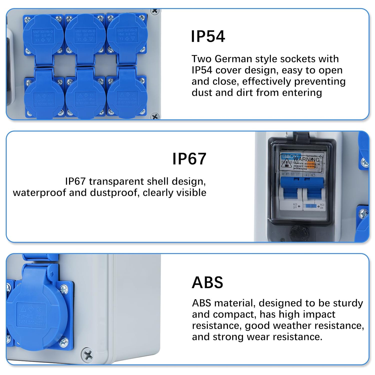 Distributore Corrente da Cantiere 16A IP54 - immagine 5