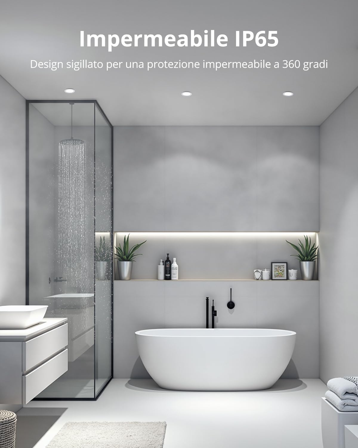 Gr4tec Faretti LED da Incasso IP65, Set da 20 - immagine 2