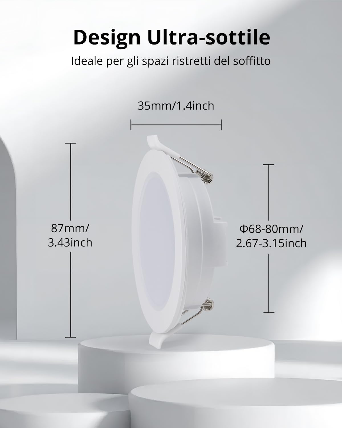 Gr4tec Faretti LED da Incasso IP65, Set da 20 - immagine 3