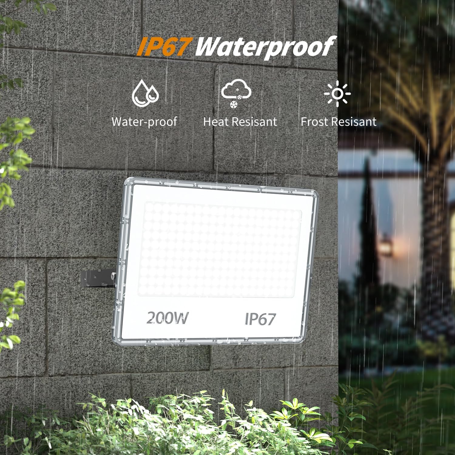 Faretto LED da Esterno 200W - 20000LM (2 Pezzi) - immagine 2