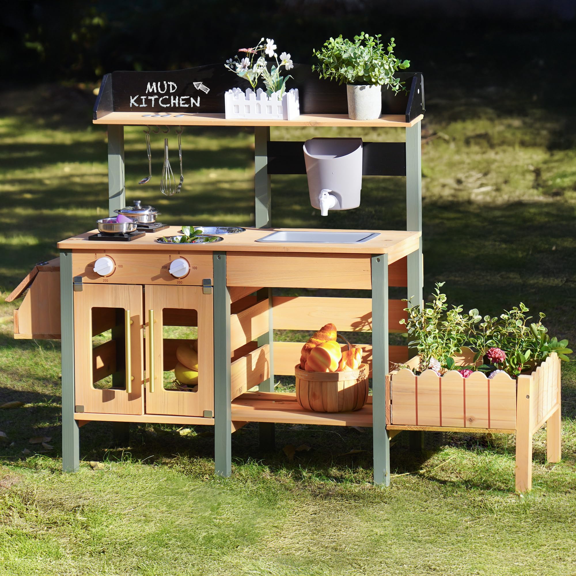 Robud Cucina Matsch per Bambini in Legno Naturale