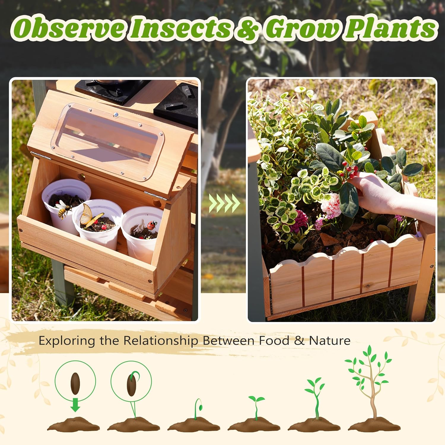 Robud Cucina Matsch per Bambini in Legno Naturale - immagine 4