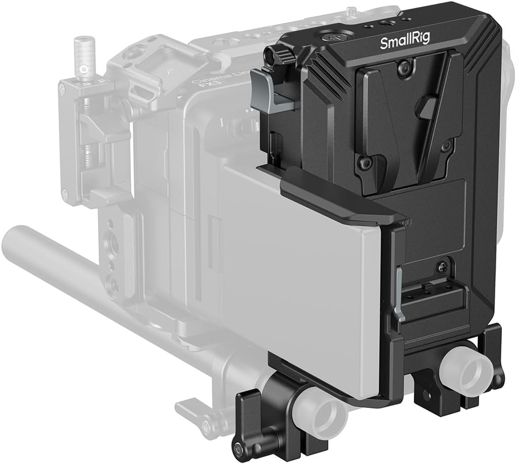Smallrig Kit Piastra Batteria V-Mount per Aste LWS 15mm - immagine 1