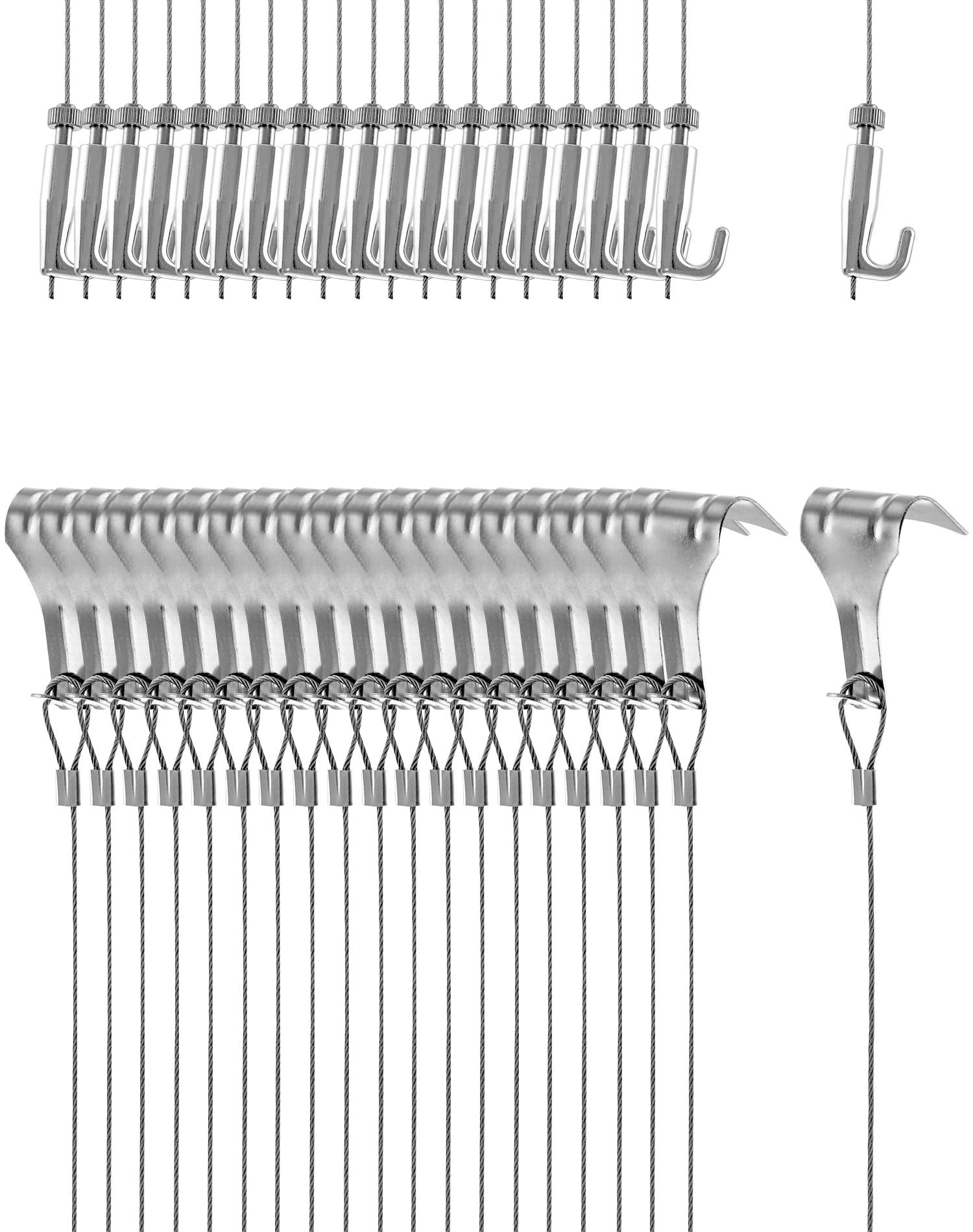 Cavo per Appendere Quadri 2m x Ø1.5mm, Carico 40kg