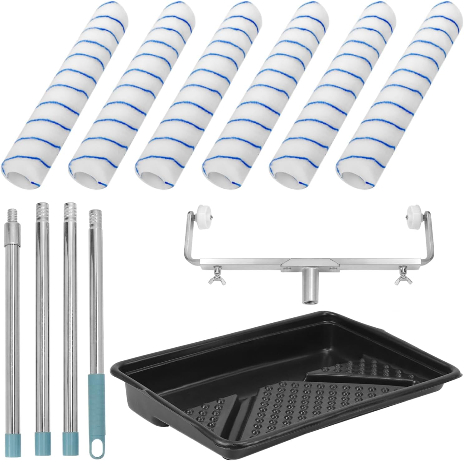 QWORK® Kit Rullo per Vernice da 45 cm Completo