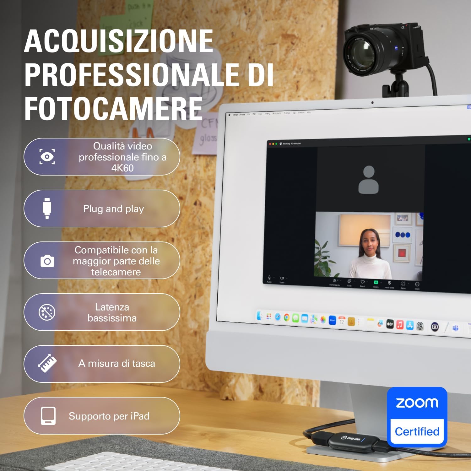 Elgato Cam Link 4K - Scheda Acquisizione Esterna HDMI a USB 3.0 - immagine 2