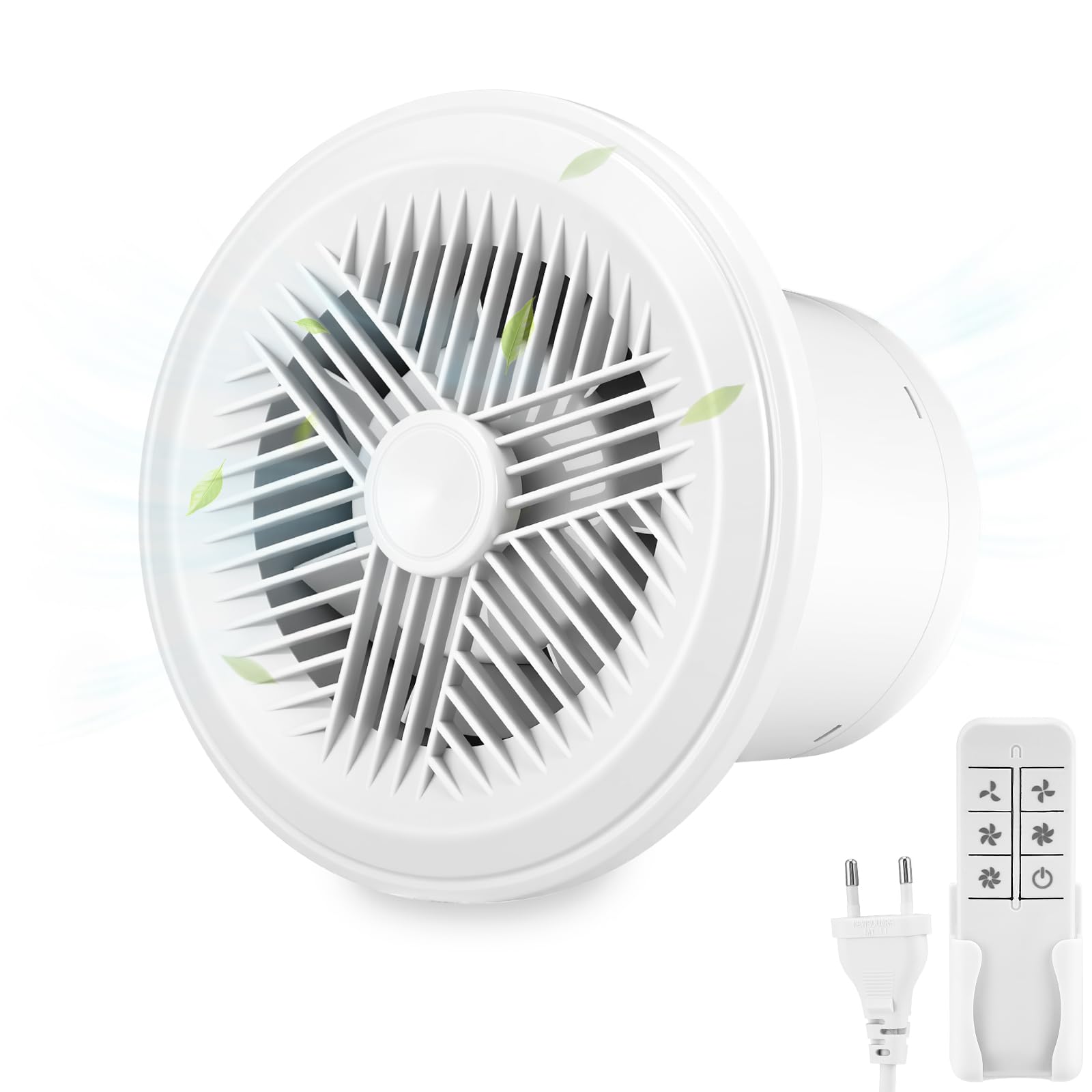 Aspiratore Bagno 100mm con Telecomando, IPX4