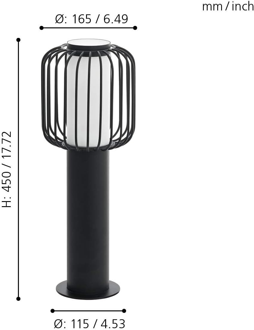 Eglo Lampada da Esterni Ravello E27, Nera - immagine 3