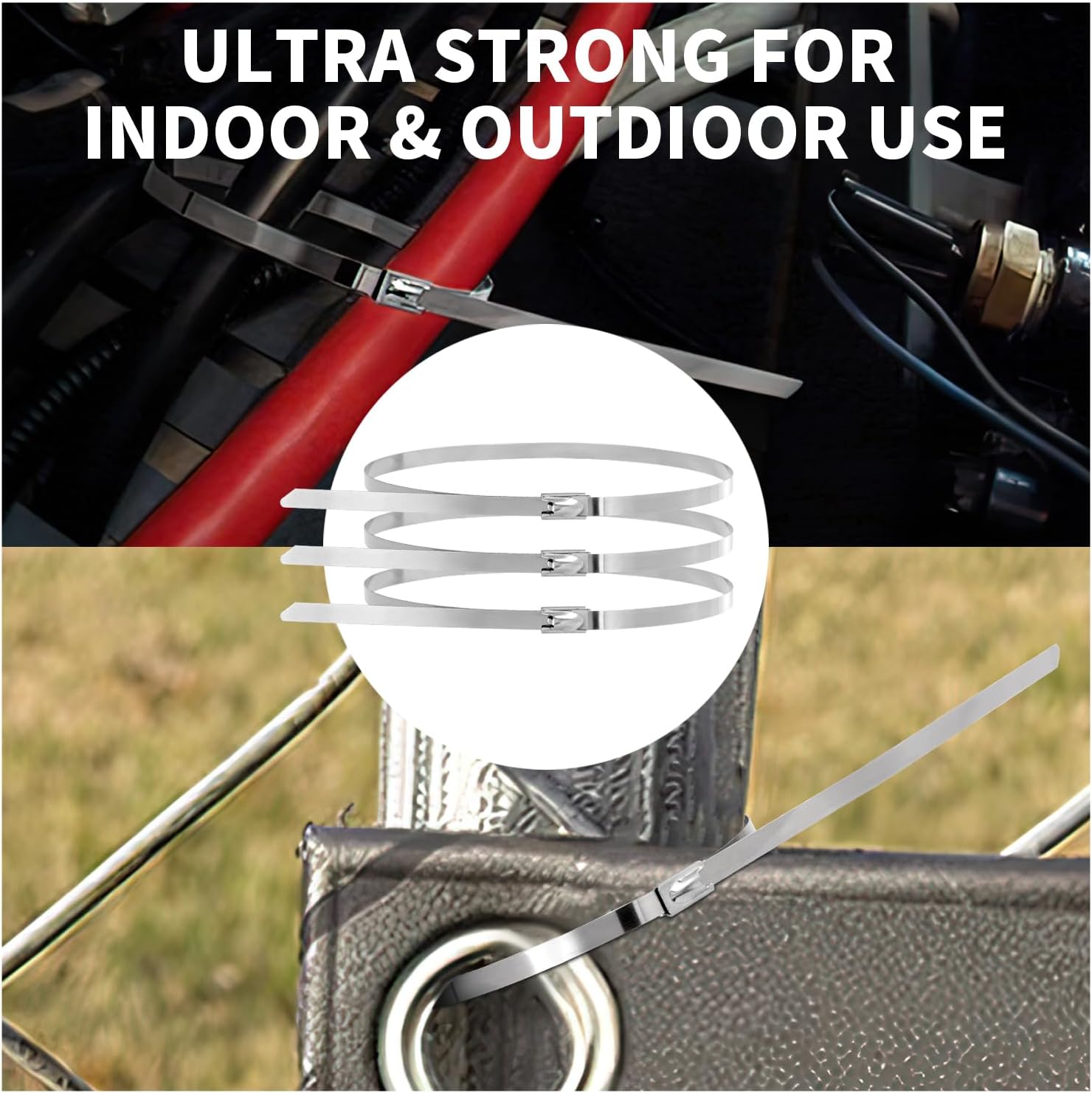 500 Pezzi Fascette in Inox 304 Autobloccanti - immagine 4