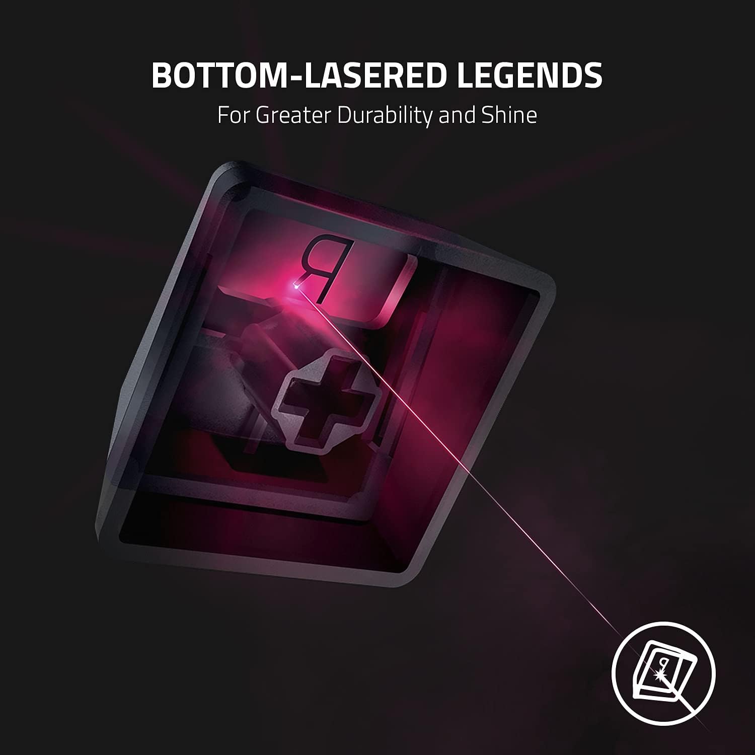 Razer Phantom Keycap Upgrade Set - Nero - immagine 4