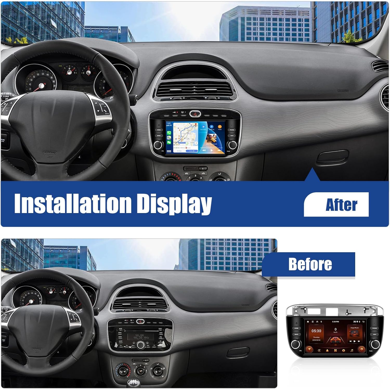 Sixwin Autoradio Android 13 per Fiat Punto 2012-2015 - immagine 2