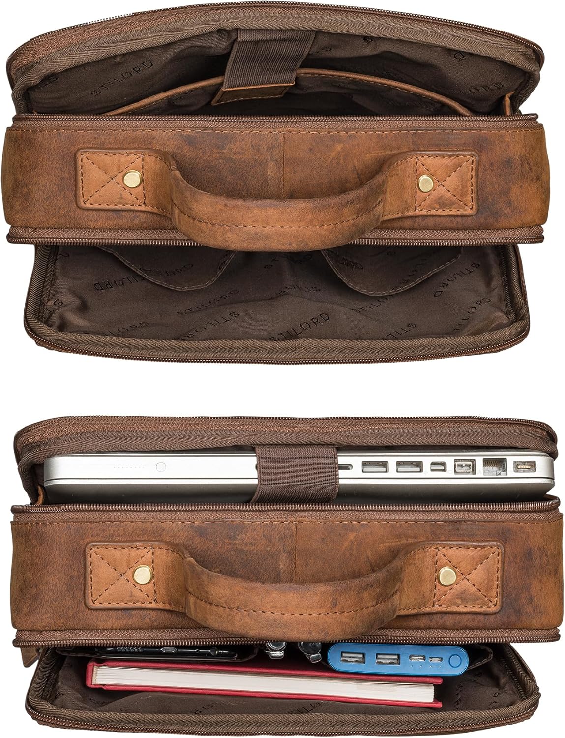 STILORD 'Noé' Zaino Ufficio Elegante in Cuoio - immagine 5