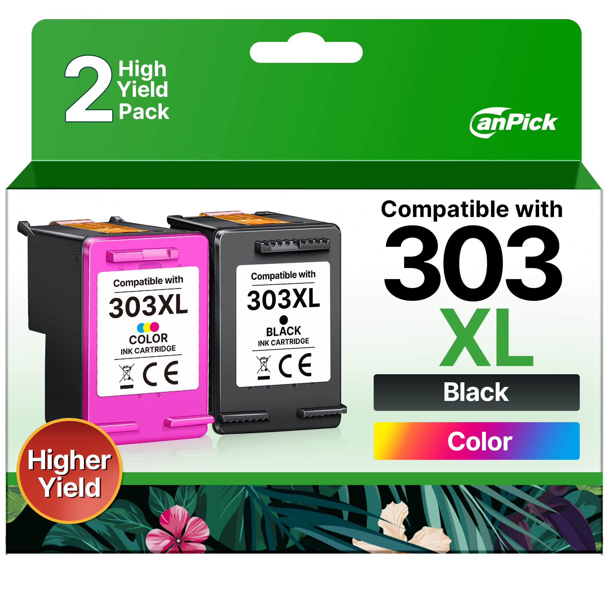 Canpick 303 Cartucce XL di Ricambio Nero e Colore (2 pz)