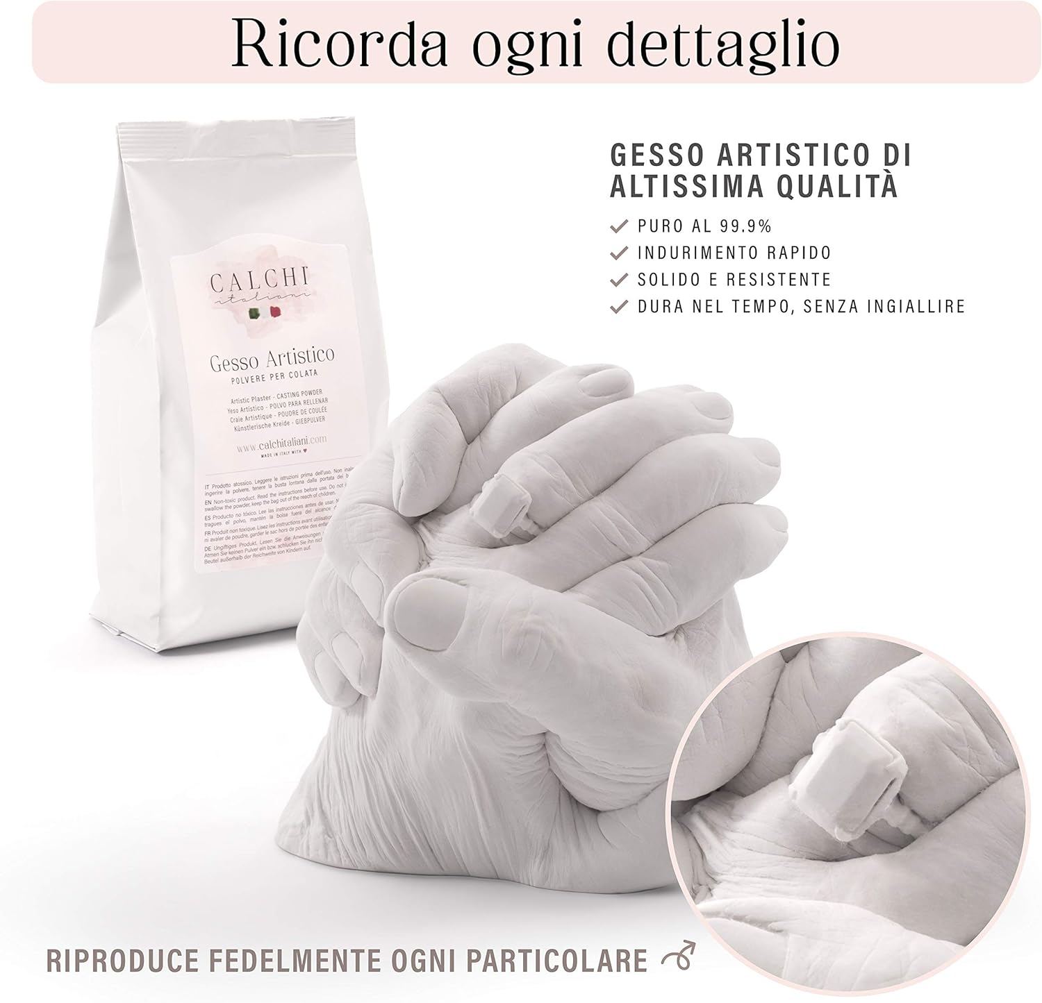 Calchi Italiani® Kit Calco Mani Coppia Premium - immagine 5