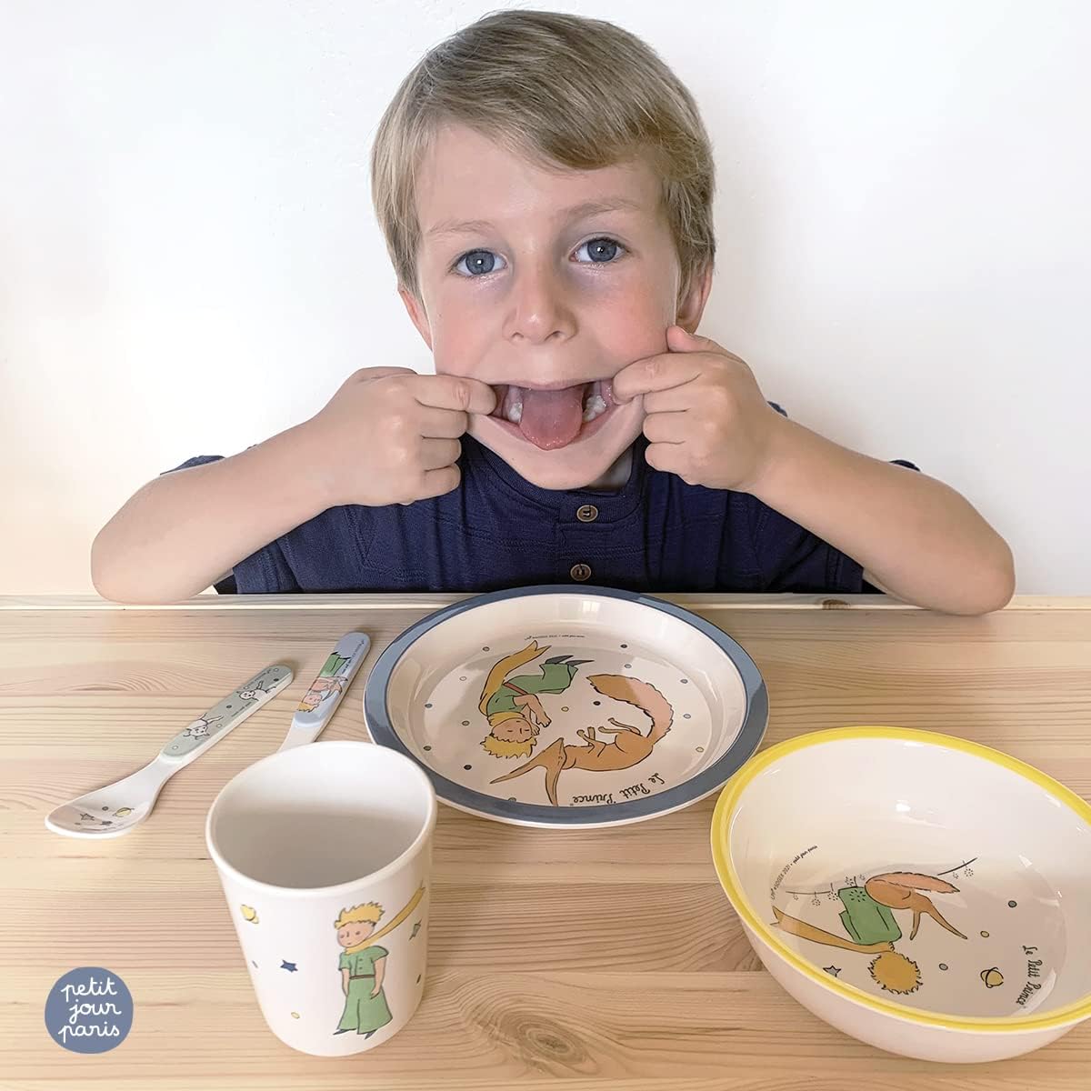 CONFEZIONE REGALO 5 PEZZI IL PICCOLO PRINCIPE BLU - immagine 7