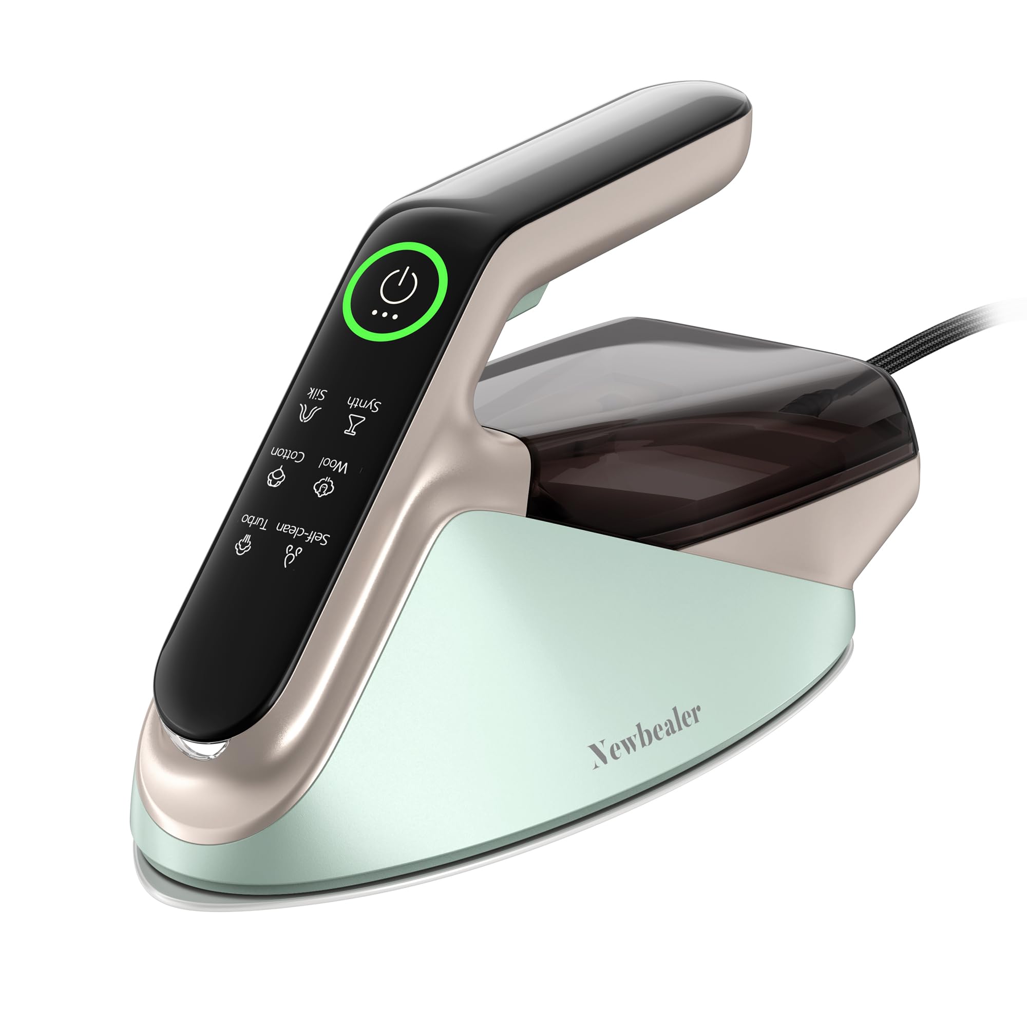 Newbealer Ferro da Stiro a Vapore 200g, Verde