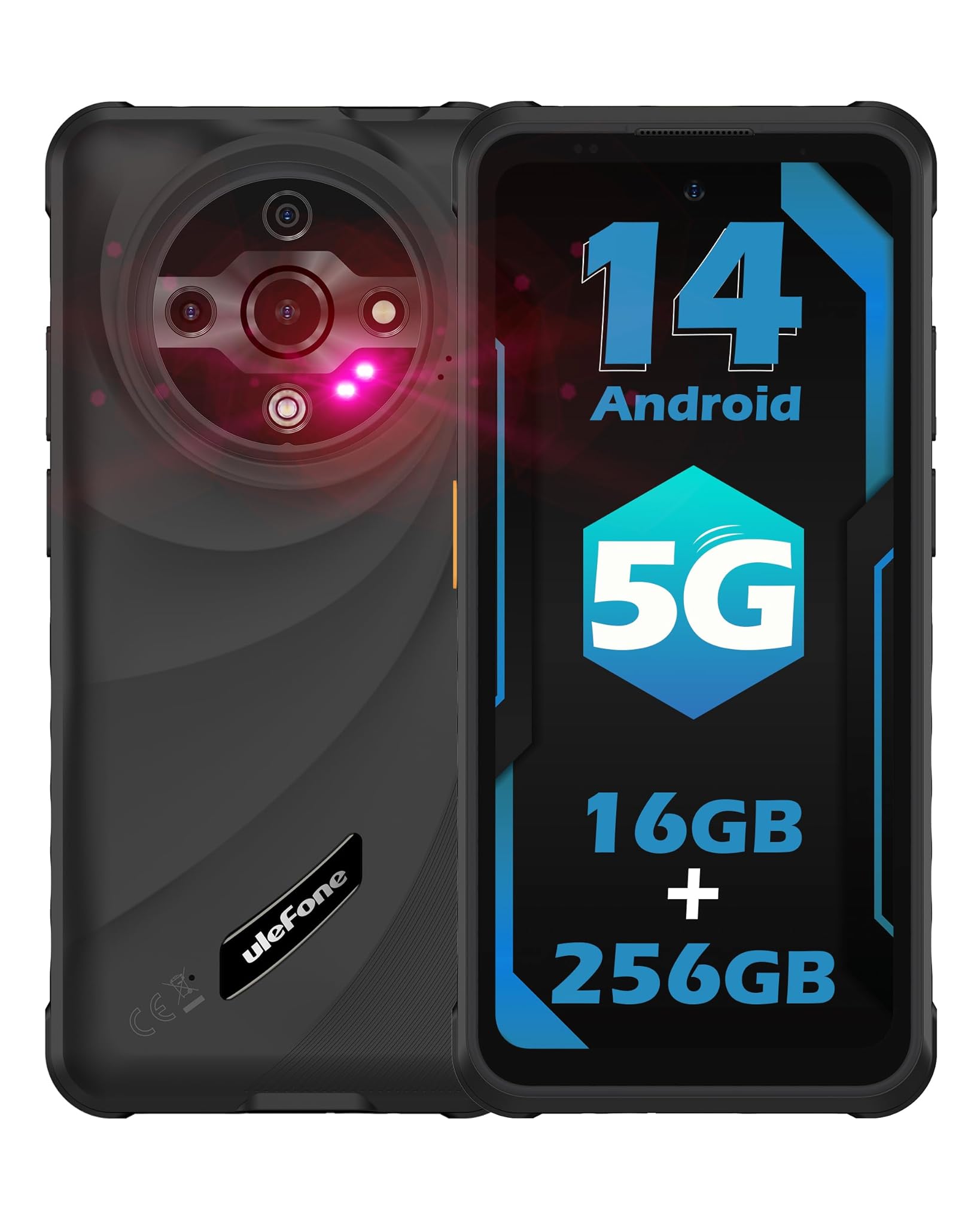 Ulefone Armor X31 Pro - Smartphone Rugged 5G 16GB+256GB, Nero