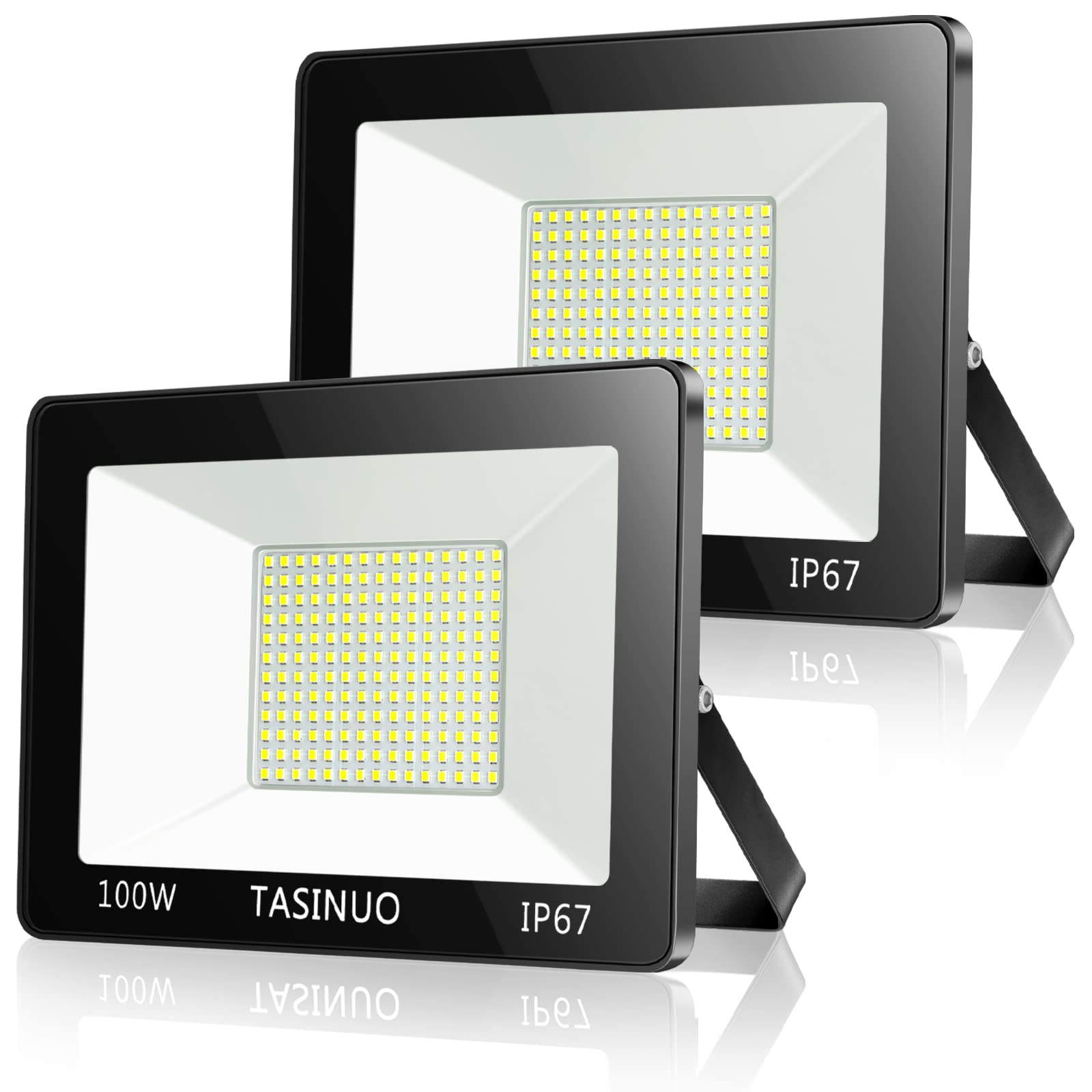 Tasinuo Faretto LED da Esterno 100W 2 Pezzi