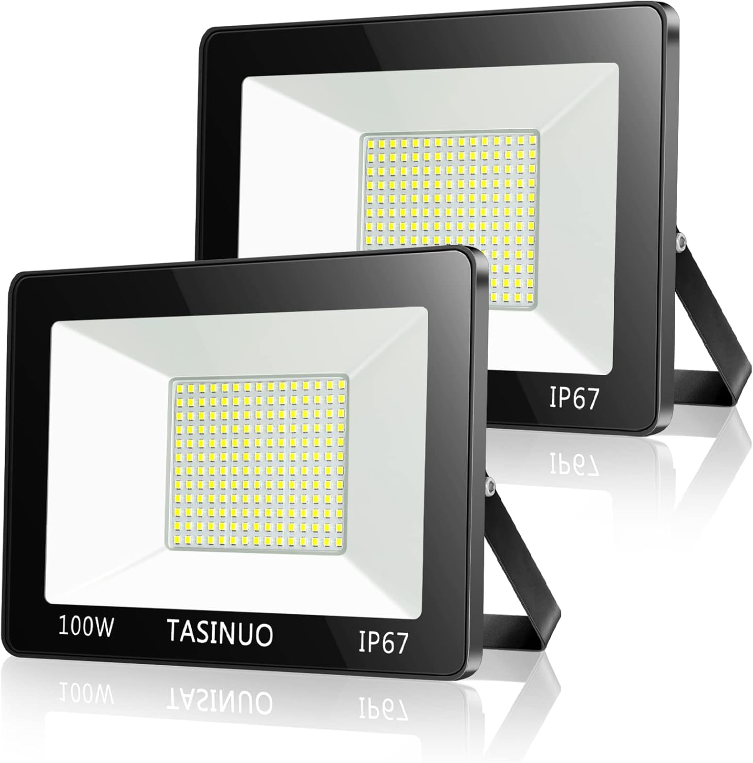 Tasinuo Faretto LED da Esterno 100W 2 Pezzi - immagine 1
